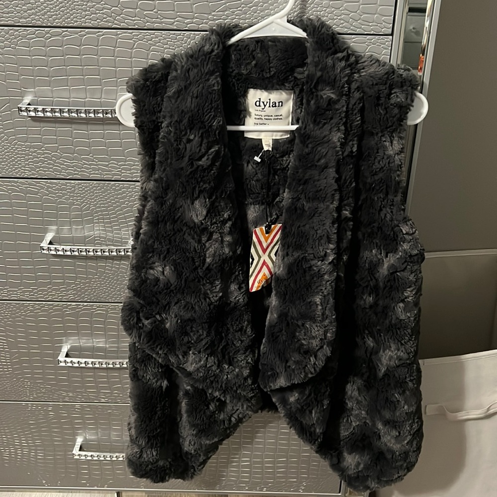 Dylan Faux fur cardigan